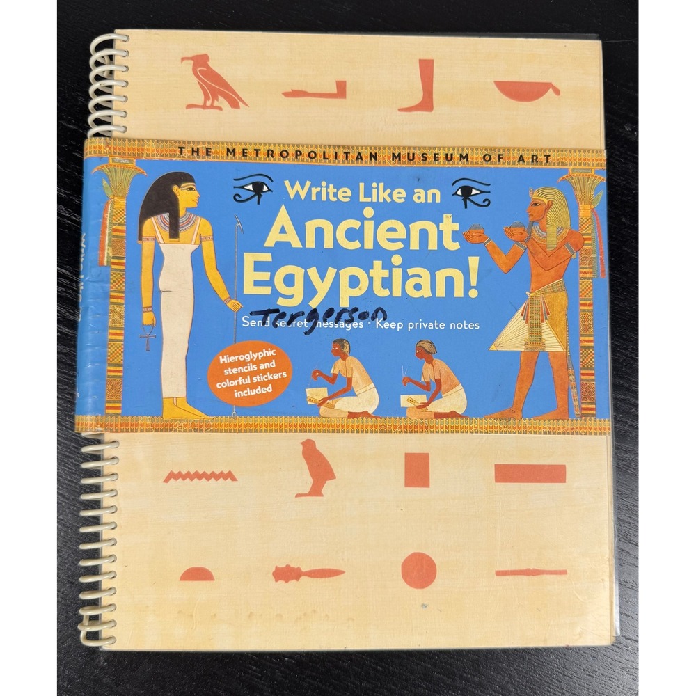 Metropolitan Museum of Art Activity Book Kids OS Tan Write Like Ancient Egyptian
